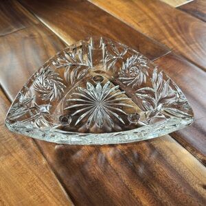 Vintage Hazel-Atlas Clear Cut Glass ash tray